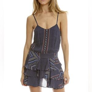 Derek Lam Silk printed Mini Dress